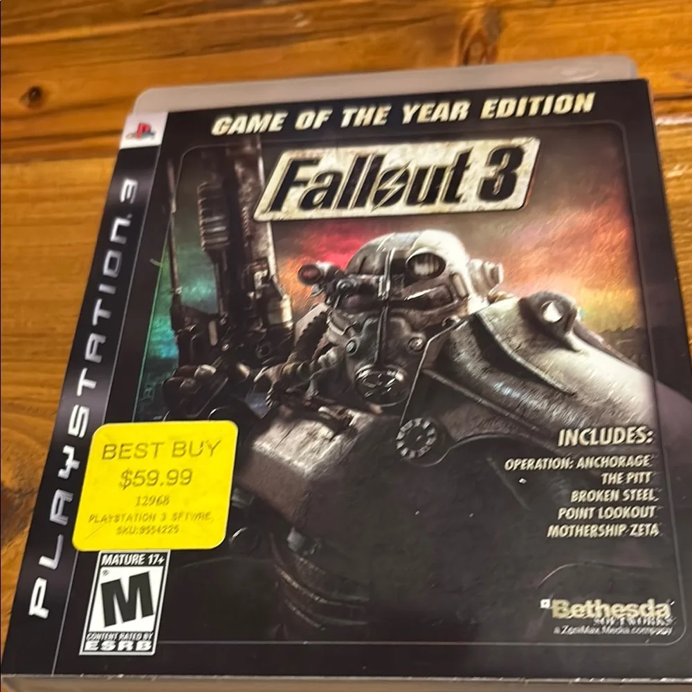 Sony PlayStation 3 Fallout 3 Game of the Year Edition - Black and Gray